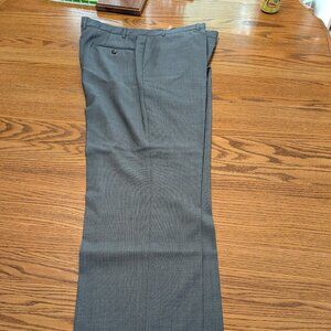 Mens Gray Claiborne Dress Pants Wool Blend Flat Front Tailored Fit Size 40x30